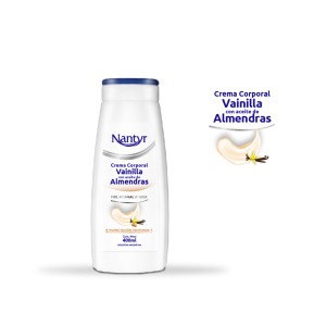 NANTYR CREMA HUMECTANTE 400ml VAINILLA Y ALMENDRAS